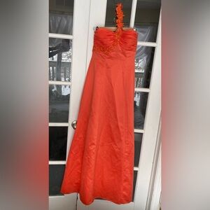Morgan & Co. Vibrant Orange Prom Dress